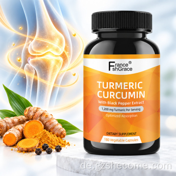 Shecome Kurkuma-Curcumin-Kapseln unterstützen die Gelenke mit Antioxidantien